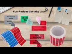 PET-Dauerhafte, nicht zu verfälschende Dichtungsstickern, nichtiges, offenes Sicherheitsetikett für die Verpackung