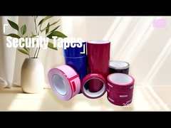 Vertrauenswürdiges rotes Manipulationssicherungsteppich für einen extrem sicheren Produktschutz