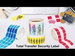 Einmalverwendbares, nicht zu verfälschendes Lebensmitteletikett Diebstahlschutz